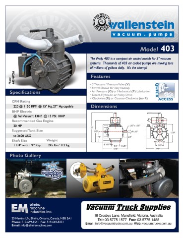 Wallenstein 403 HVOA